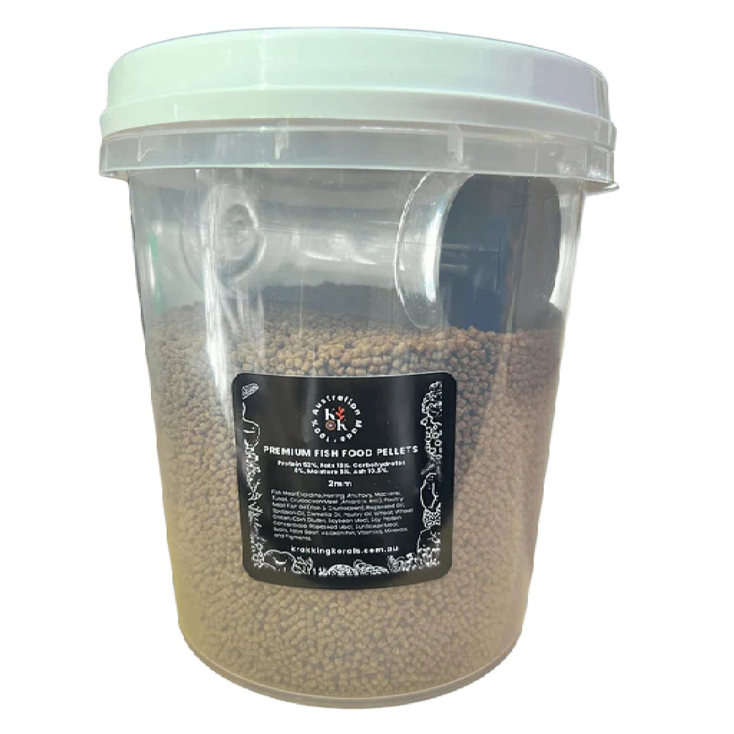 Premium Fish Food Pellets 500g - 0.5-1mm