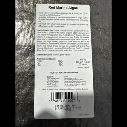 Red Marine Algae With Garlic Extract - Ocean Nutrition